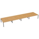 CB Bench with Cut Out: 8 Person (FSC) | 1200 X 800 | Beech/Silver | 